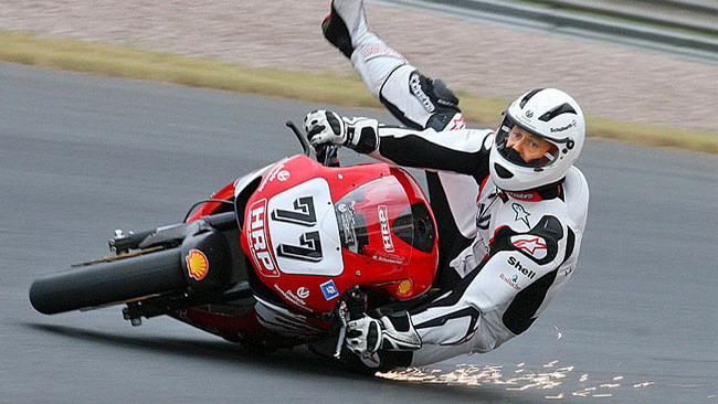 Schumi è tornato sulla moto a Digione!
