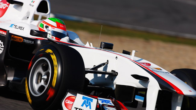 Esibizione a Guadalajara per Perez e la Sauber