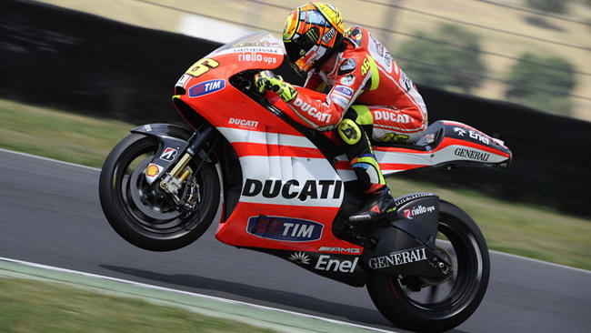 Una sessantina di giri senza problemi per Rossi