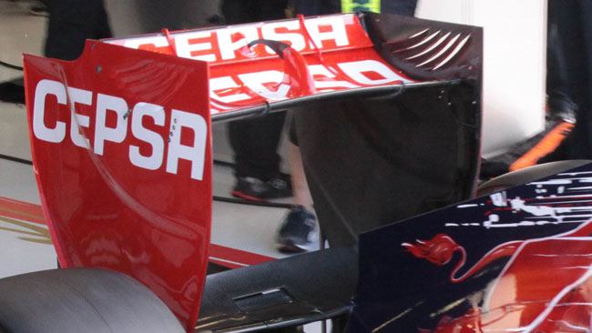 La Toro Rosso ha girato con due ali posteriori diverse