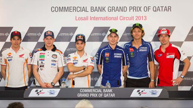 Lorenzo, Pedrosa e Rossi protagonisti in conferenza