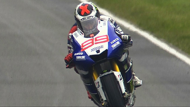 Jorge Lorenzo il più rapido nel Warm Up