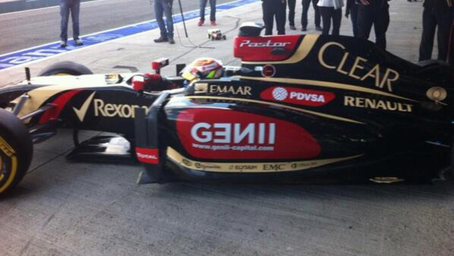 Ecco Maldonado al debutto sulla Lotus E22!