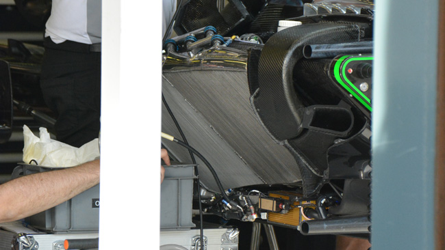 McLaren: i radiatori sono inclinati indietro