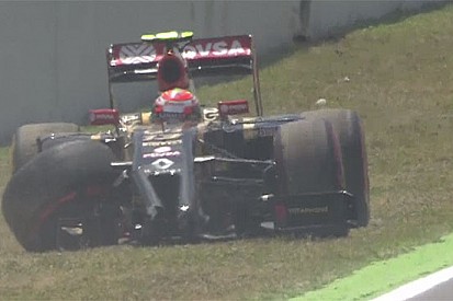 Barcellona, Q1: Maldonado sbatte ed è eliminato