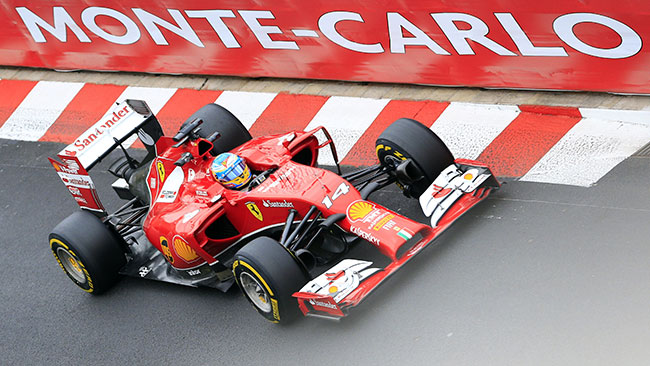 Montecarlo, Libere 2: Alonso brilla dopo la pioggia