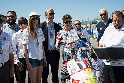 Il presidente del CONI Malagò sulla griglia del Mugello