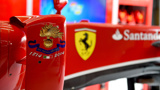 La Ferrari celebra i Carabinieri a Montreal