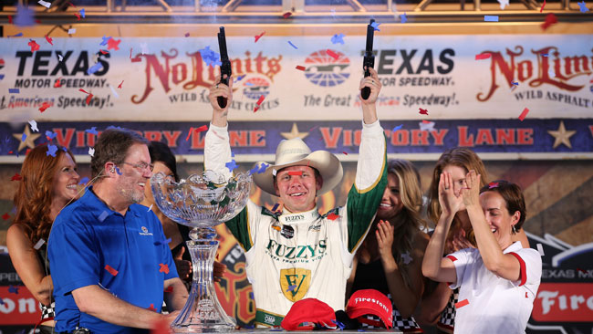 Terza vittoria in carriera per Ed Carpenter in Texas