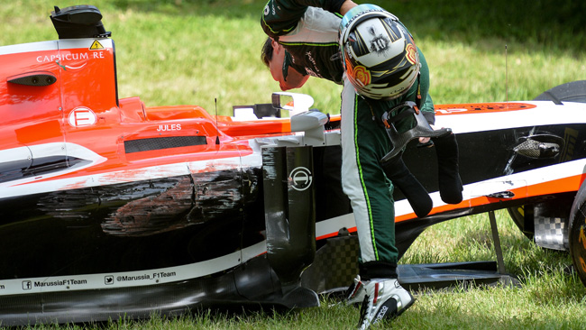 Chilton: tre posizioni in griglia per il crash con Bianchi