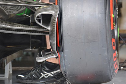 La McLaren con nuove prese dei freni anteriori