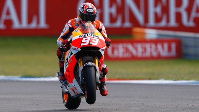 Marc Marquez soddisfatto del passo mostrato oggi