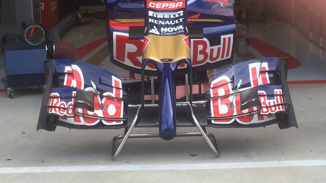 La Toro Rosso con ala da più alto carico