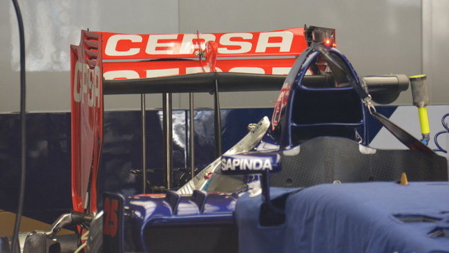 La Toro Rosso sceglie l'ala posteriore a banana