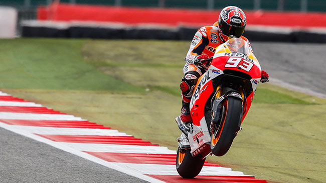 Silverstone, Libere 2: Marquez vola, disastro Yamaha