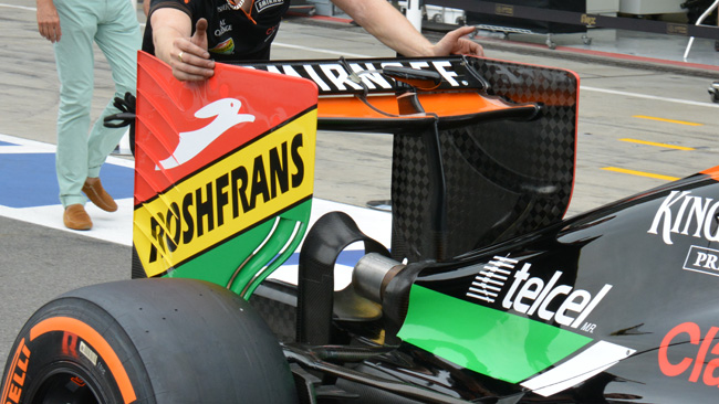 Force India: niente soffiaggi orizzontali sulle paratie