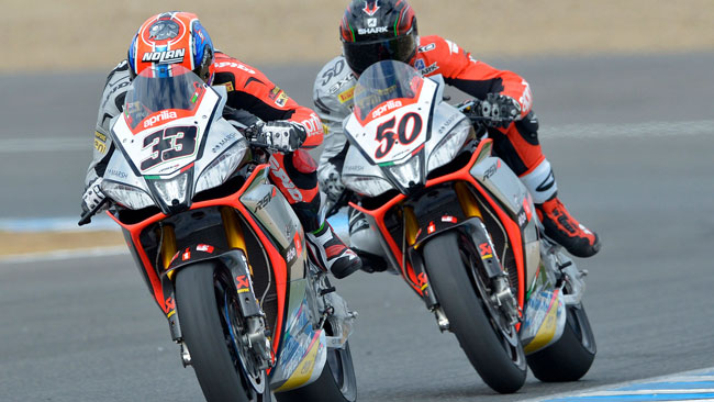 Jerez, Gara 2: Doppietta per Melandri e l'Aprilia