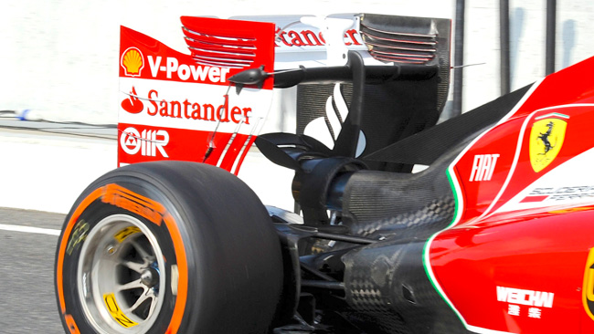 Ferrari: ecco l'ala posteriore per l'alto carico