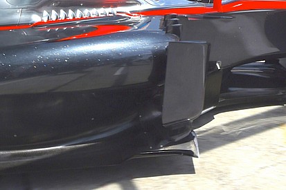 McLaren: modificati i deviatori di flusso laterali