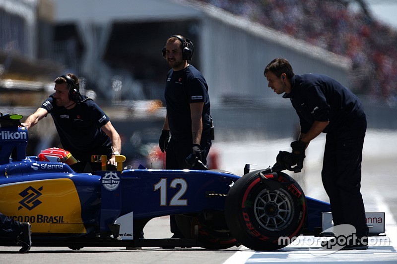 Nasr en difficulté avec ses freins