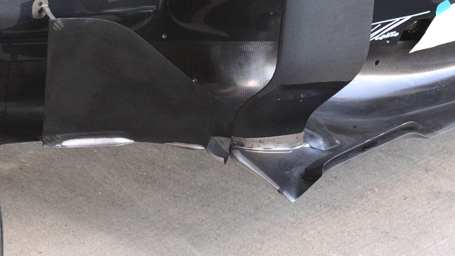 McLaren: c'è un profilo davanti al deviatore di flusso