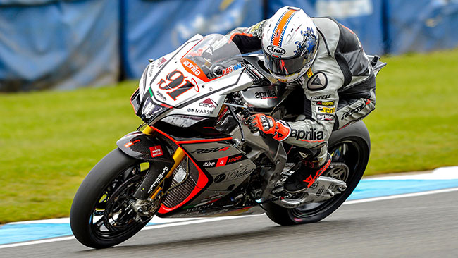 Seconda e quinta fila per Aprilia a Donington