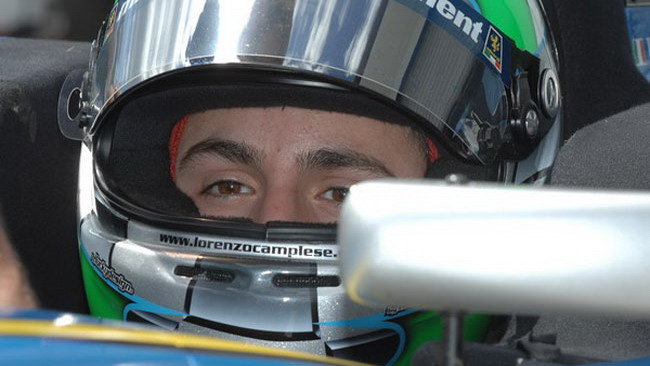 Camplese si allena sul bagnato a Misano