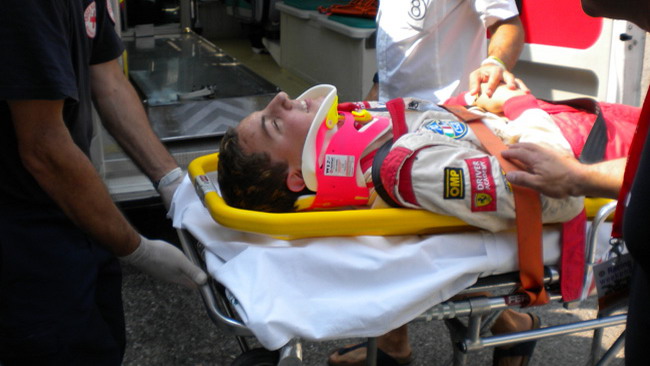 Sospetta compressione vertebrale per Marciello