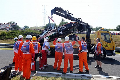 Force India no estará en la segunda práctica tras el accidente de Pérez