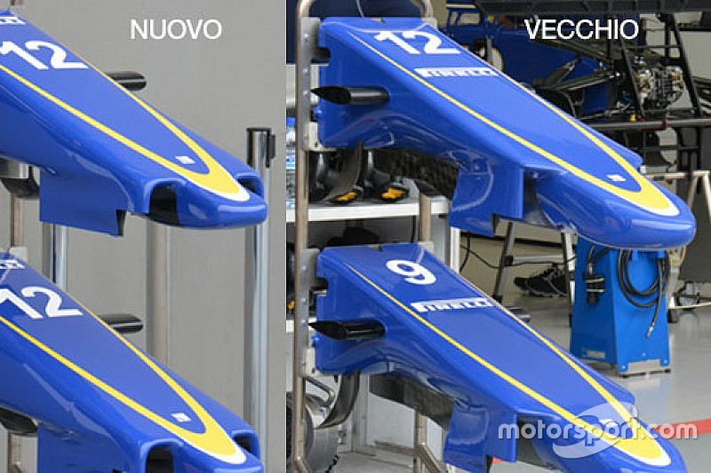 Sauber: debutta il muso corto della C34