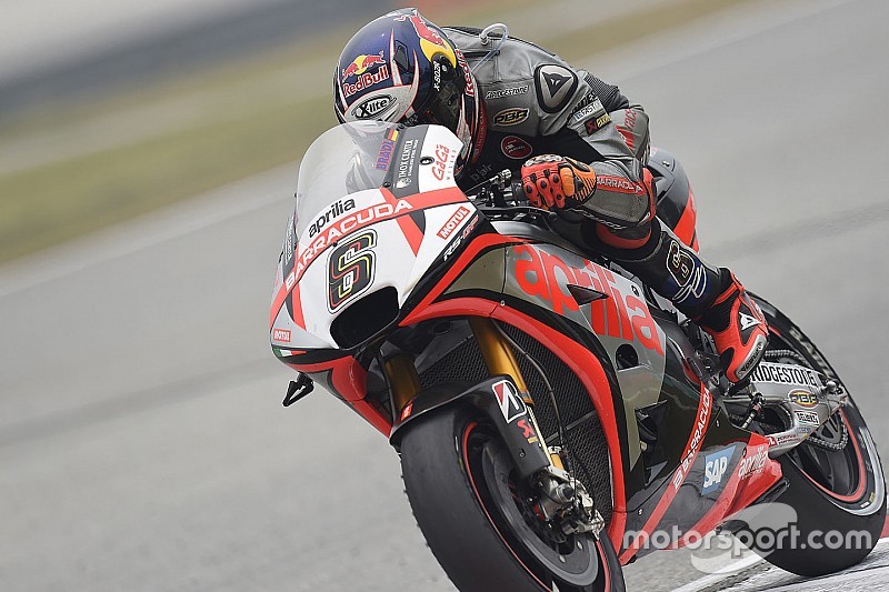 Aprilia in grande evidenza nella FP1 di Valencia