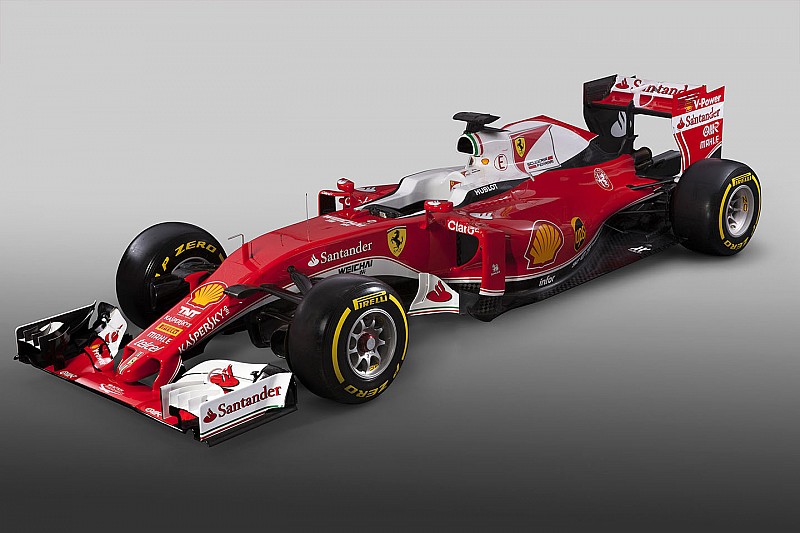 Ferrari presenteert auto met witte enginecover voor 2016