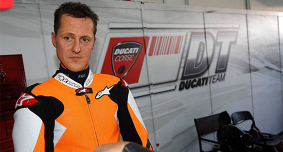 Schumi motosiklet hobisinde profesyonelleşiyor
