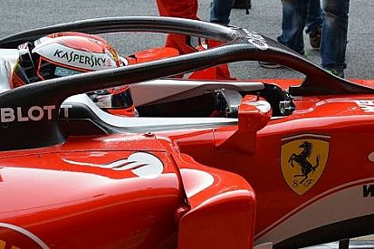 Raikkonen Halo kokpit sistemini test ediyor