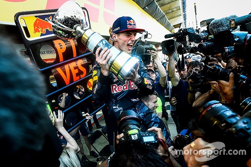 Verstappen: “Heb gewoon kramp gekregen door het juichen”