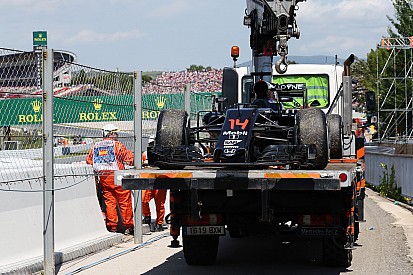 El motor de Alonso se apagó al cortarse el suministro de combustible