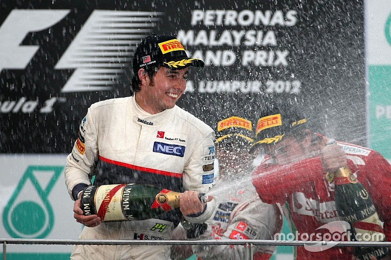 Los seis podios de Sergio Pérez