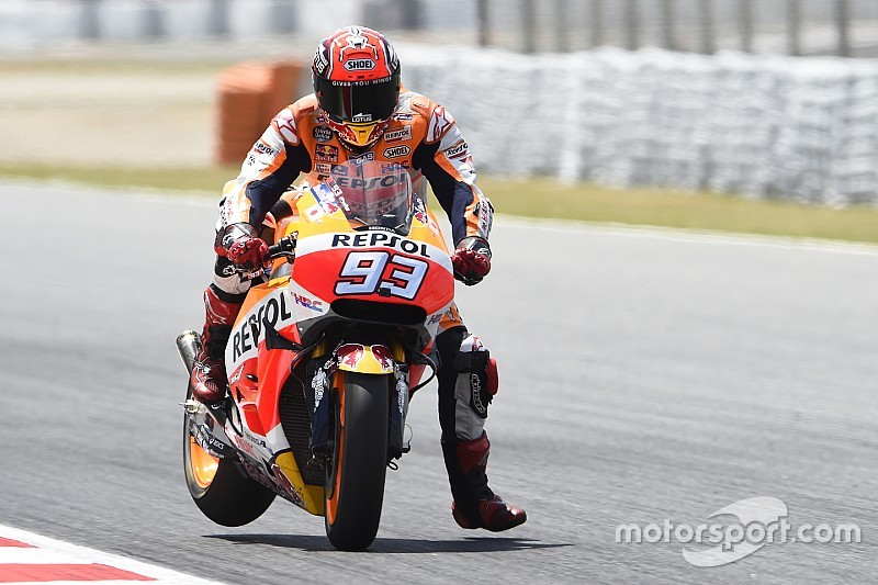 MotoGP Barcelona: Marquez snelste in laatste training, Lorenzo in de problemen