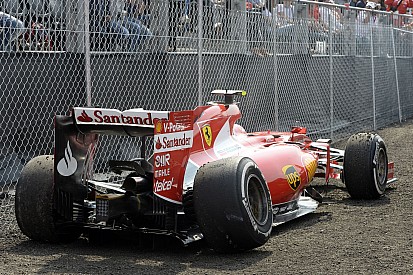 Egy kép, ami tökéletesen jellemzi Raikkönen idei szezonját a Ferrarinál: KO
