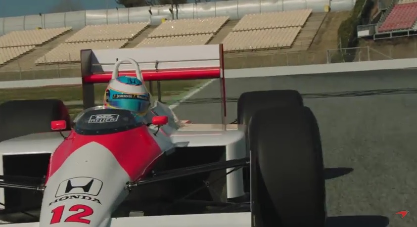 Felejthetetlen nap Alonso számára: elsőre majdnem megpördült a McLaren MP4/4-gyel