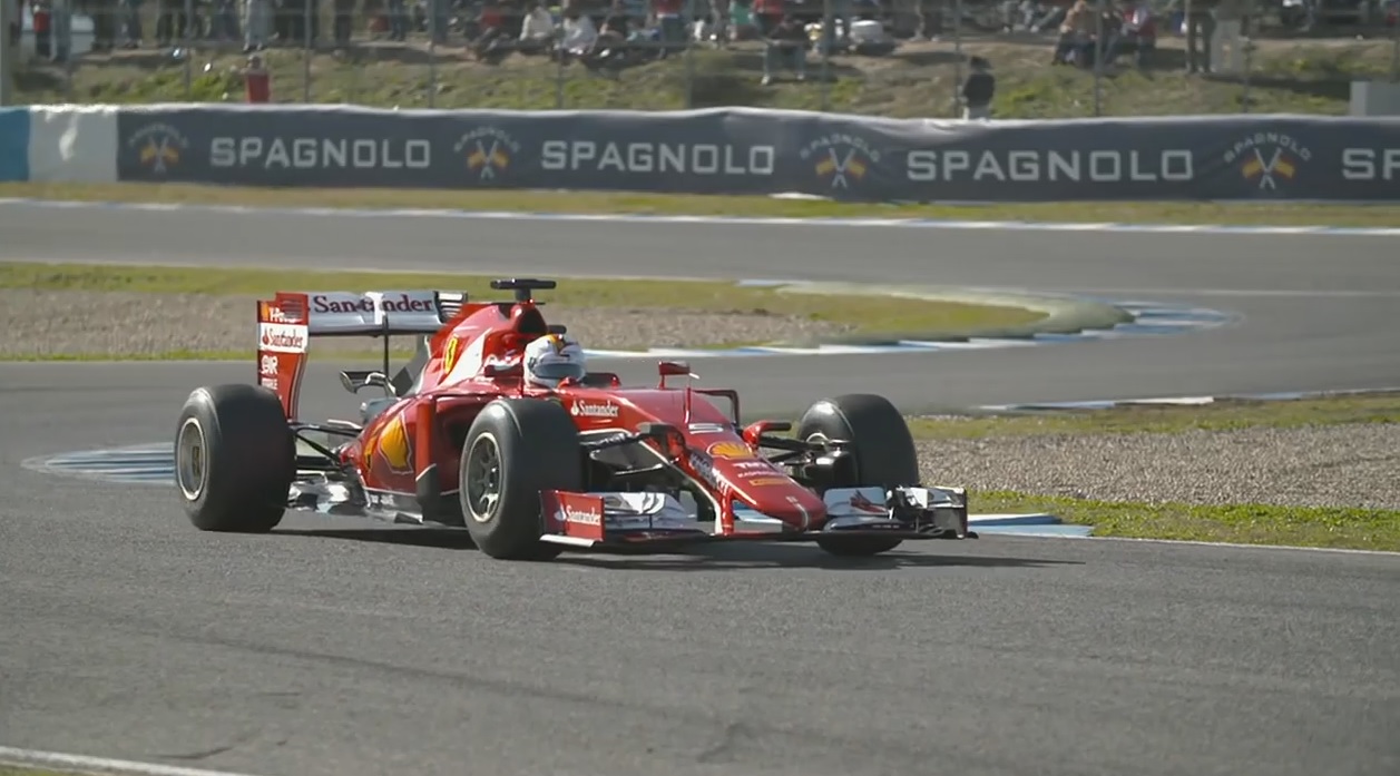 Szuper-lassítva az F1 mezőnye Jerezből: Vettel, Rosberg, stb…