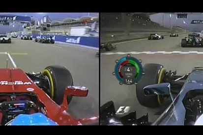 Alonso és Button: Kerék a keréken a rajtnál Bahreinben