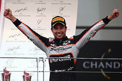 Checo Pérez: "Sin la sanción hubiera luchado con Vettel por el segundo puesto"