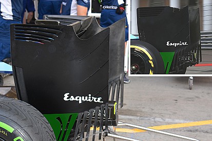 Williams: due soffiaggi in più sulla paratia dell'ala posteriore