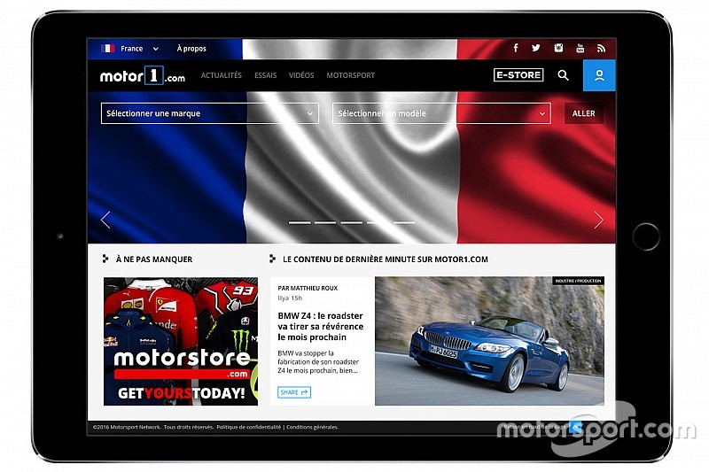 Motor1.com anuncia su expansión europea con el lanzamiento de su edición en Francia