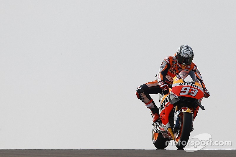 MotoGP Aragon: Marquez tercepat di FP1, Rossi kedua