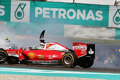 Vettel investigado por su "alocado" accidente