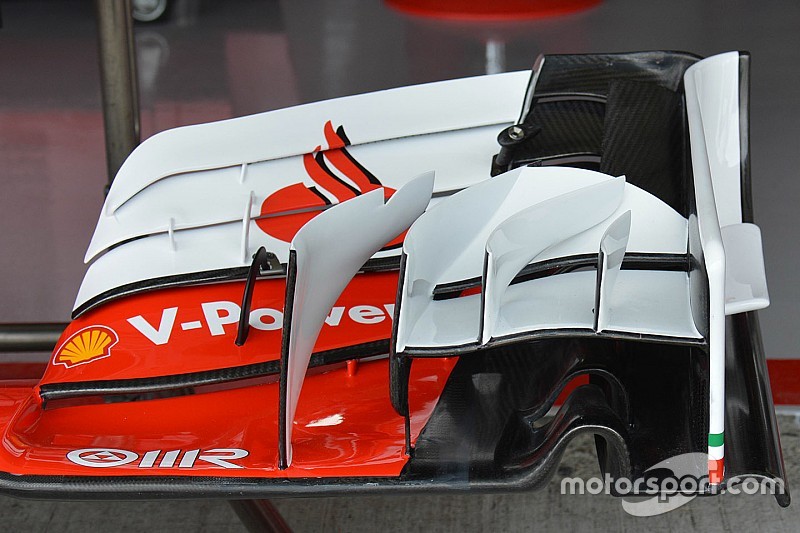 Технічний брифінг: інша конфігурація переднього антикрила Ferrari SF16-H