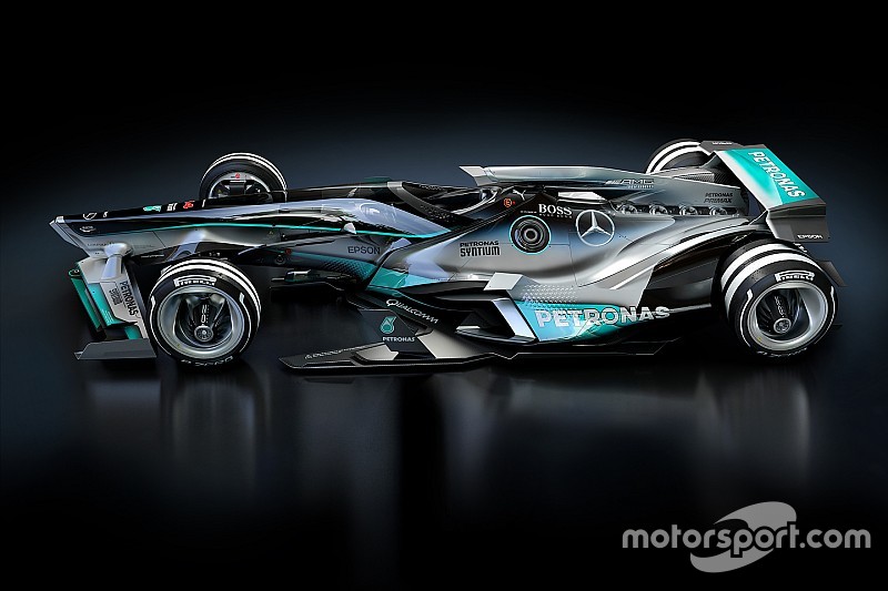 Designstudie: Formel-1-Auto von Mercedes im Jahr 2030