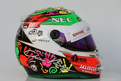 Galería: "Checo" Pérez y un diseño de casco especial para el GP de México